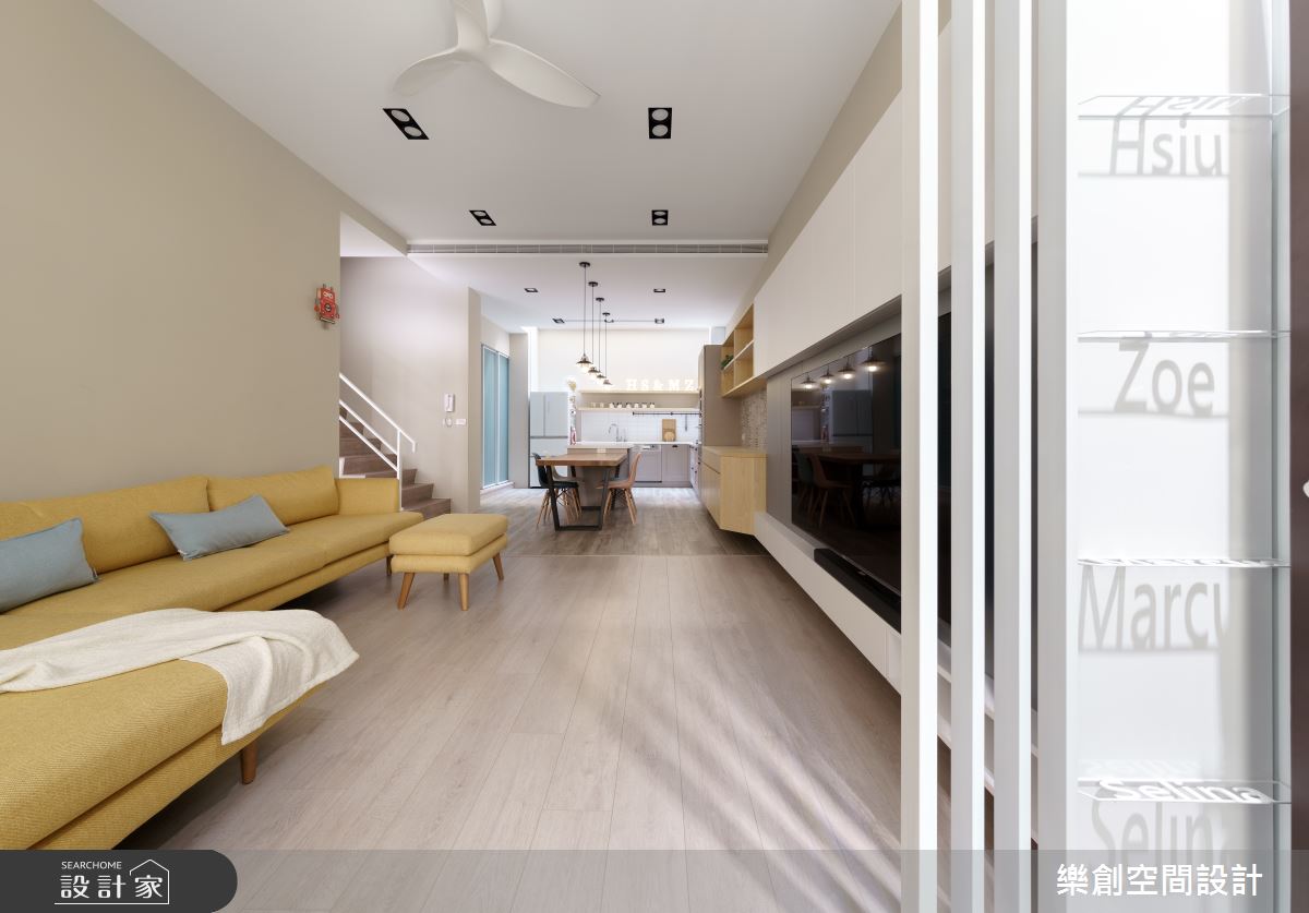 48坪預售屋＿北歐風玄關客廳臥榻案例圖片＿樂創空間設計＿樂創_20彰化。H&S宅之2