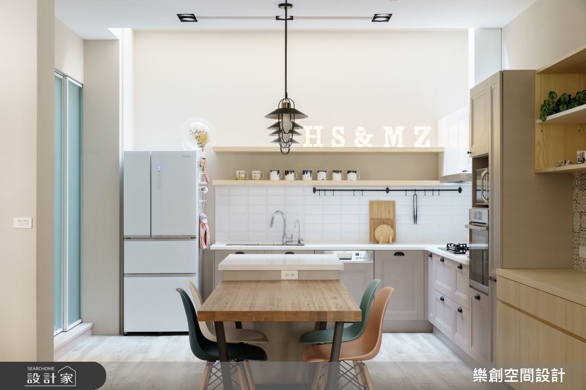 48坪預售屋＿北歐風餐廳中島案例圖片＿樂創空間設計＿樂創_20彰化。H&S宅之10