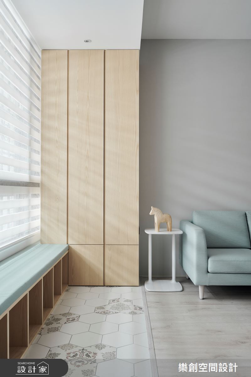 94坪預售屋＿北歐風玄關臥榻案例圖片＿樂創空間設計＿樂創_21彰化。Rabby House之3822