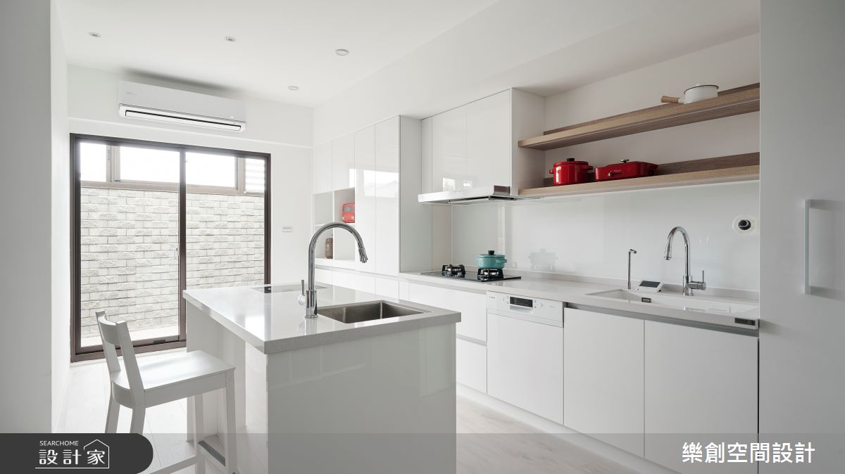 94坪預售屋＿北歐風廚房中島案例圖片＿樂創空間設計＿樂創_21彰化。Rabby House之13