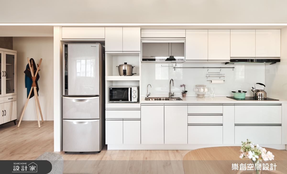 22坪老屋(31~40年)＿現代風廚房案例圖片＿樂創空間設計＿樂創_22台北。A House之22