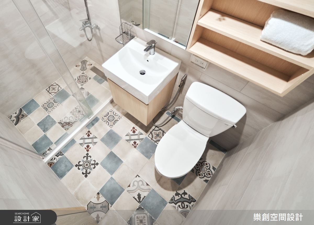 22坪老屋(31~40年)＿現代風浴室案例圖片＿樂創空間設計＿樂創_22台北。A House之35