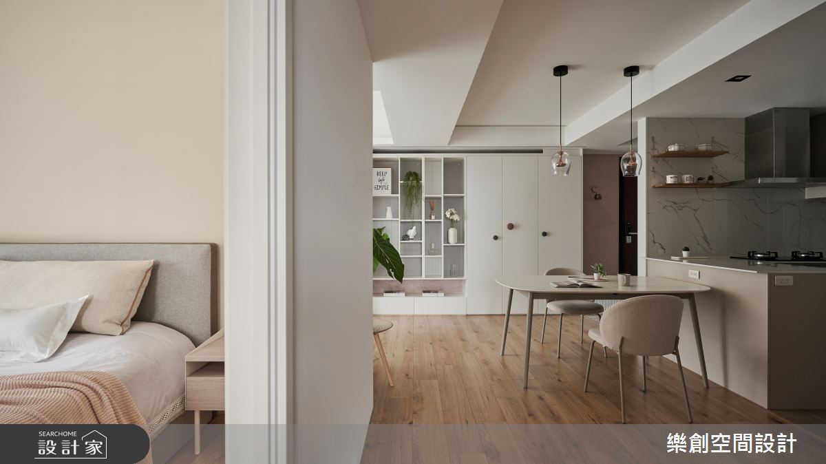 新成屋(5年以下)＿北歐風餐廳臥室中島案例圖片＿樂創空間設計＿樂創_24台中。S&K House之13