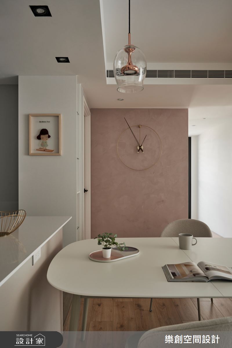 新成屋(5年以下)＿北歐風餐廳中島案例圖片＿樂創空間設計＿樂創_24台中。S&K House之12