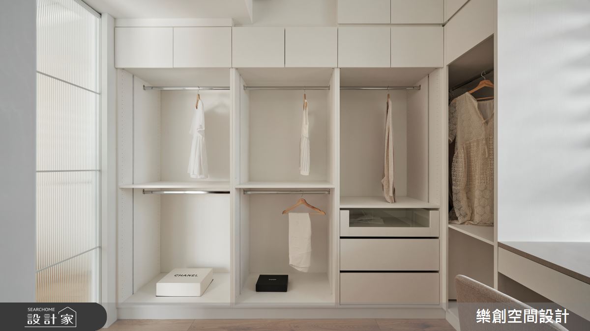 新成屋(5年以下)＿北歐風更衣間案例圖片＿樂創空間設計＿樂創_24台中。S&K House之18