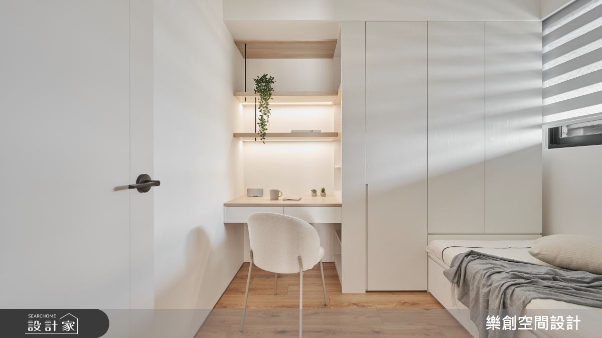 新成屋(5年以下)＿北歐風客房案例圖片＿樂創空間設計＿樂創_24台中。S&K House之19