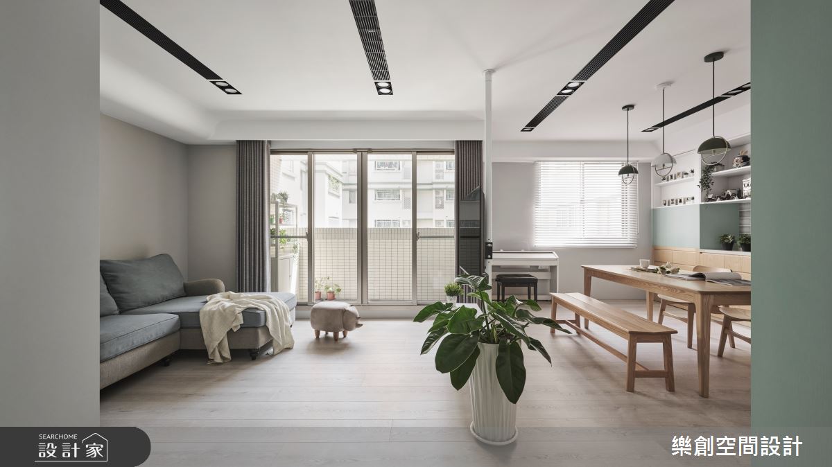 老屋(16~30年)＿北歐風客廳餐廳案例圖片＿樂創空間設計＿樂創_25台中。Lego House之5