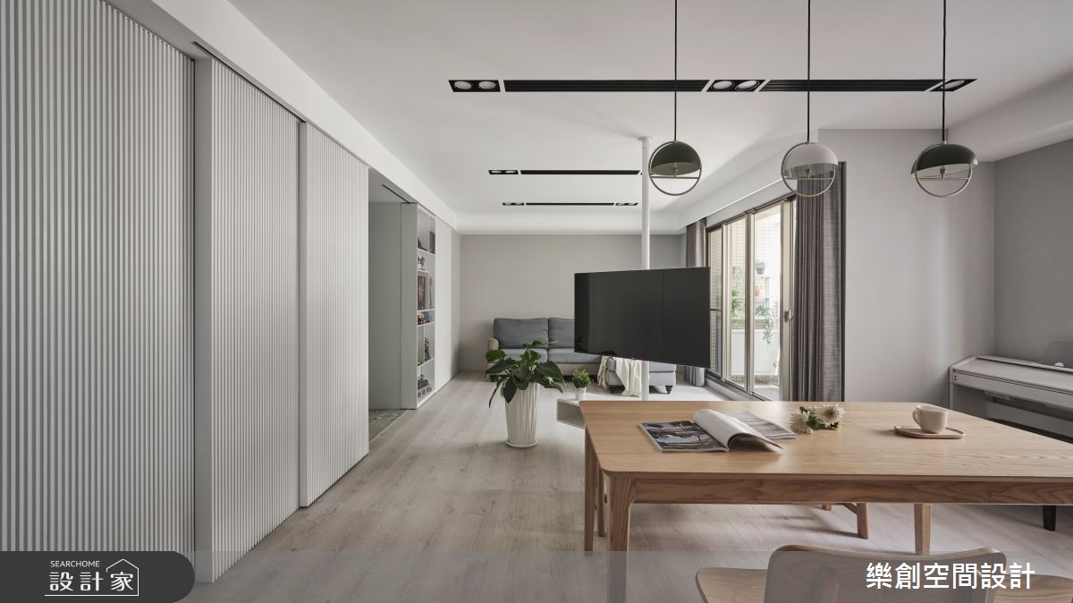 老屋(16~30年)＿北歐風客廳餐廳案例圖片＿樂創空間設計＿樂創_25台中。Lego House之7