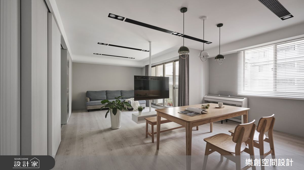 老屋(16~30年)＿北歐風客廳餐廳案例圖片＿樂創空間設計＿樂創_25台中。Lego House之8