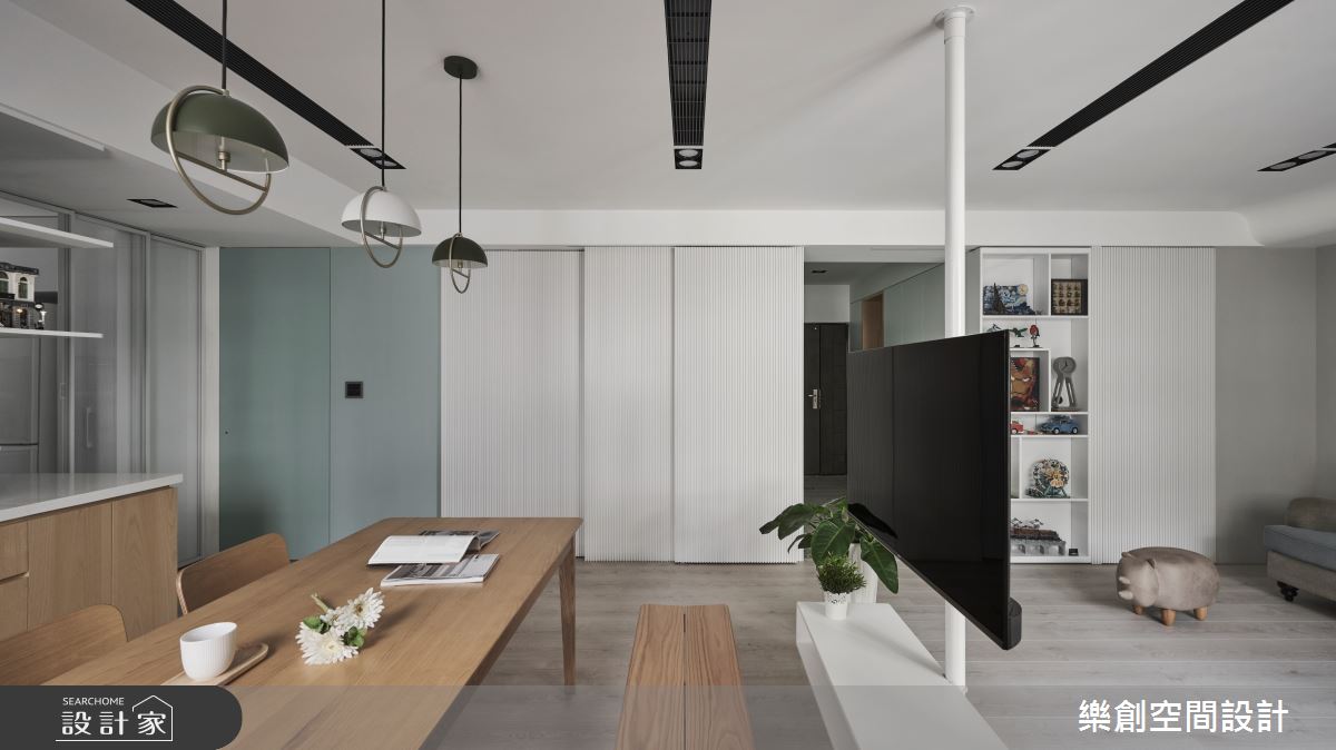 老屋(16~30年)＿北歐風客廳餐廳案例圖片＿樂創空間設計＿樂創_25台中。Lego House之14