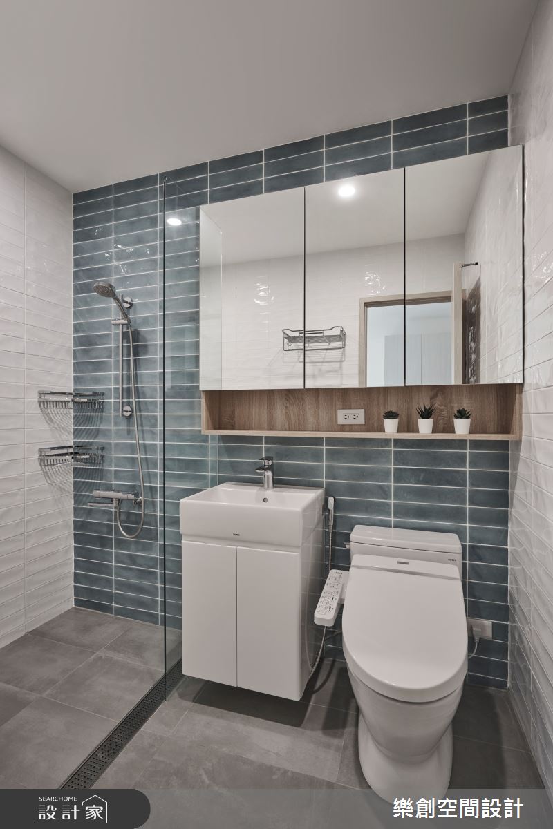 老屋(16~30年)＿北歐風浴室案例圖片＿樂創空間設計＿樂創_25台中。Lego House之20