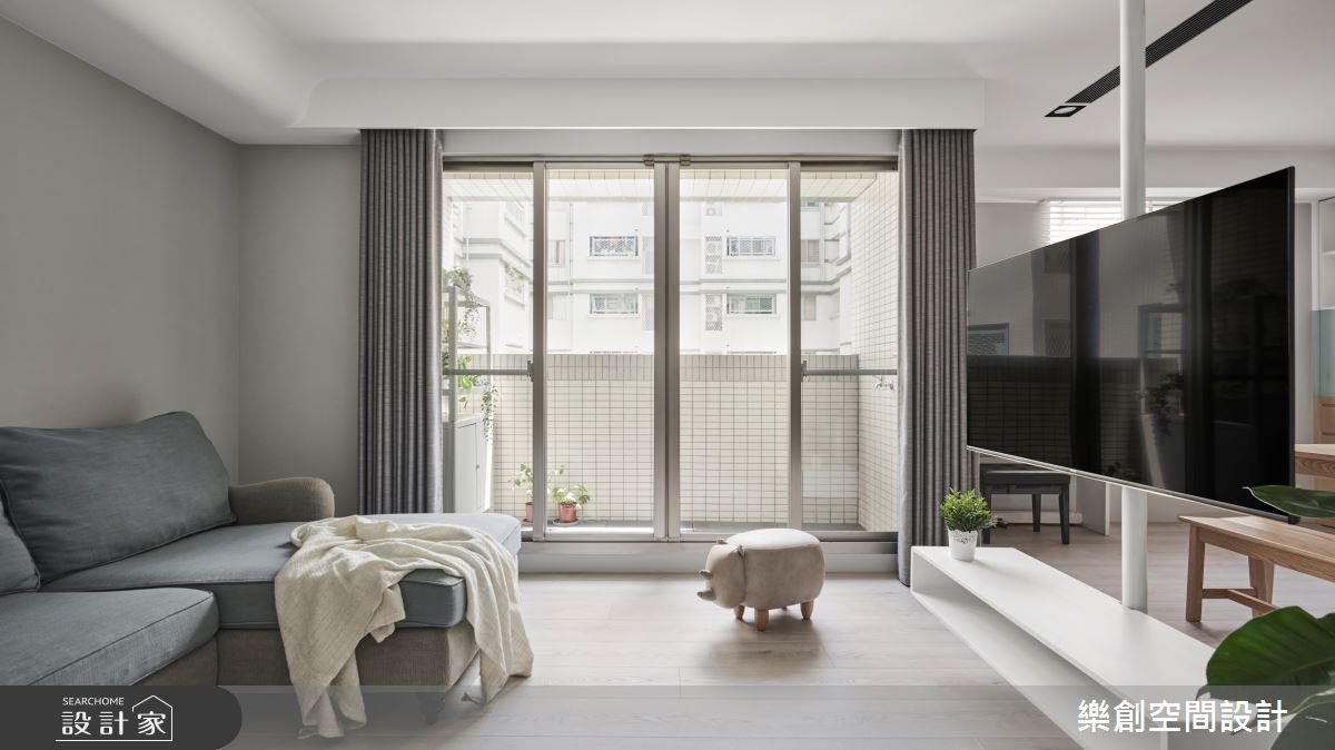 老屋(16~30年)＿北歐風客廳案例圖片＿樂創空間設計＿樂創_25台中。Lego House之4
