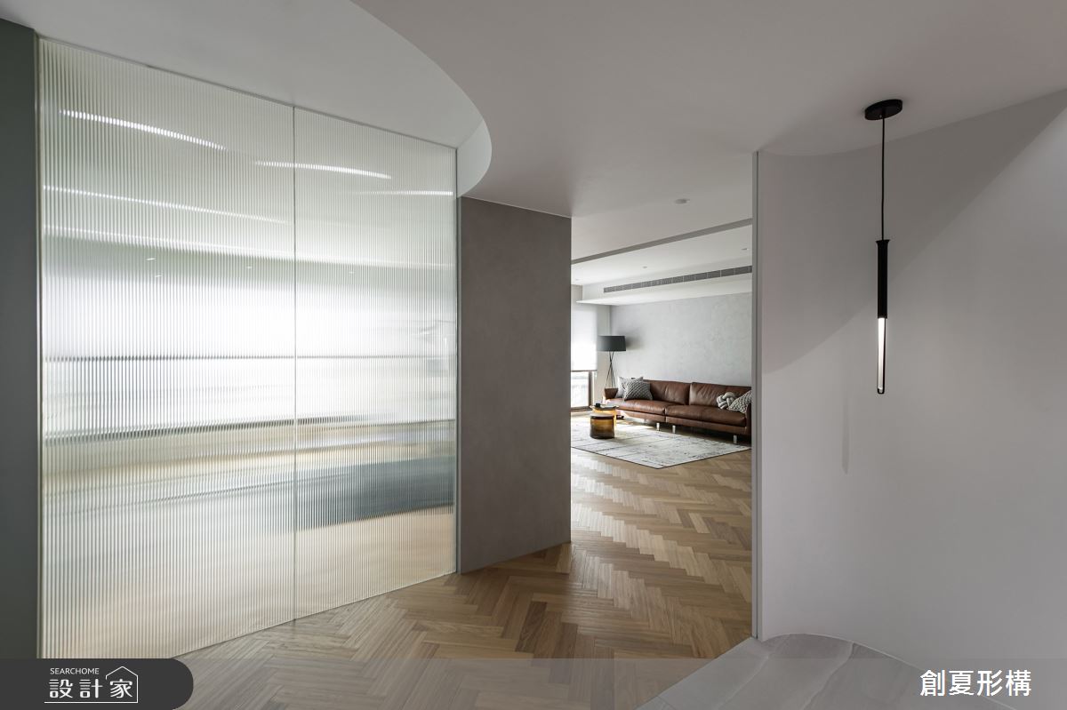 毛胚屋＿簡約風客廳案例圖片＿創夏形構有限公司＿創夏形構_生活弧度之1
