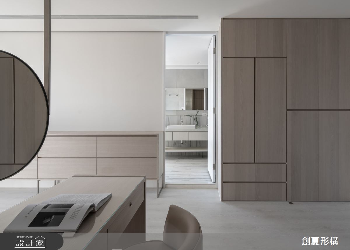 70坪中古屋(5~15年)＿簡約風臥室浴室案例圖片＿創夏形構有限公司＿創夏形構_白色城市之15