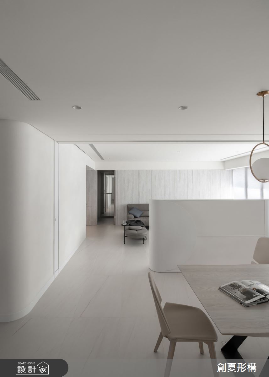 70坪中古屋(5~15年)＿簡約風餐廳案例圖片＿創夏形構有限公司＿創夏形構_白色城市之5