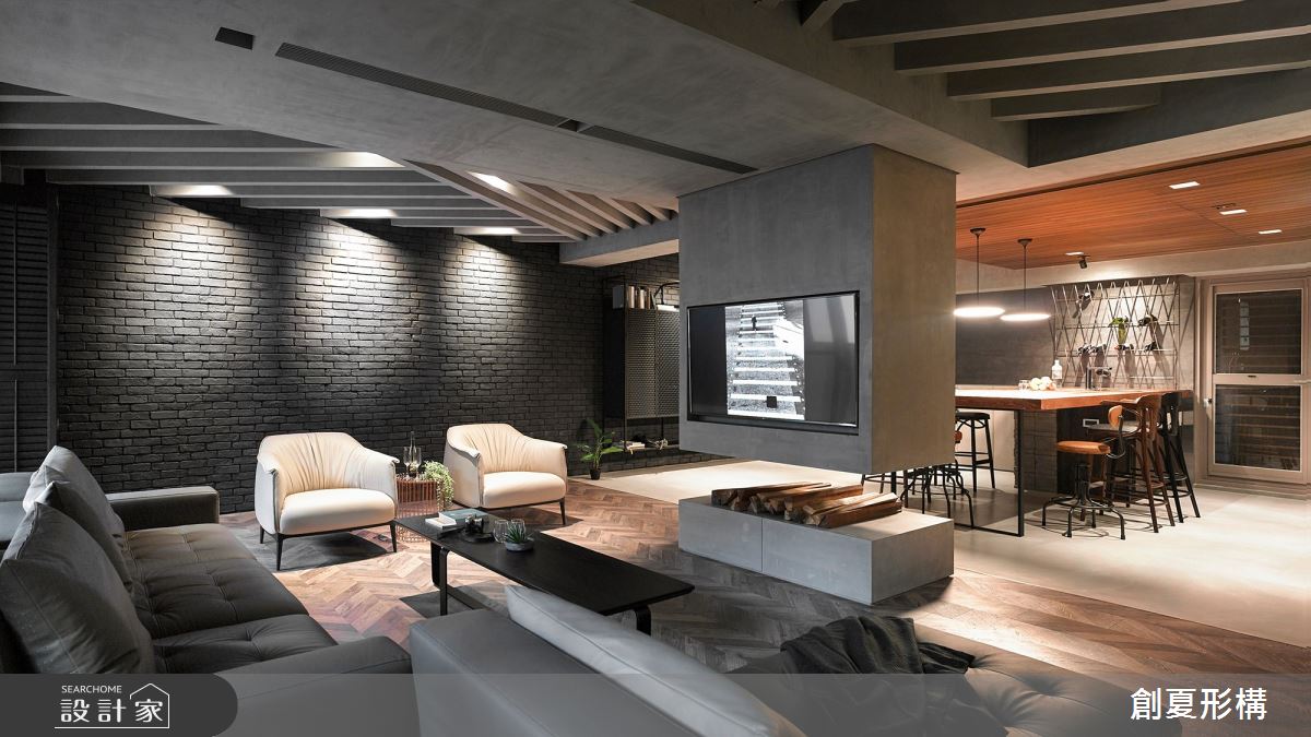 45坪中古屋(5~15年)＿工業風客廳案例圖片＿創夏形構有限公司＿創夏形構_一段旅居之5