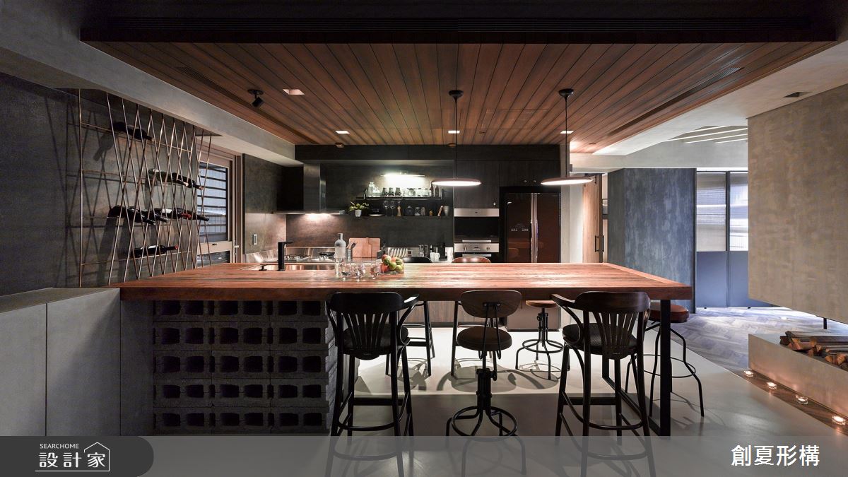 45坪中古屋(5~15年)＿工業風中島案例圖片＿創夏形構有限公司＿創夏形構_一段旅居之2