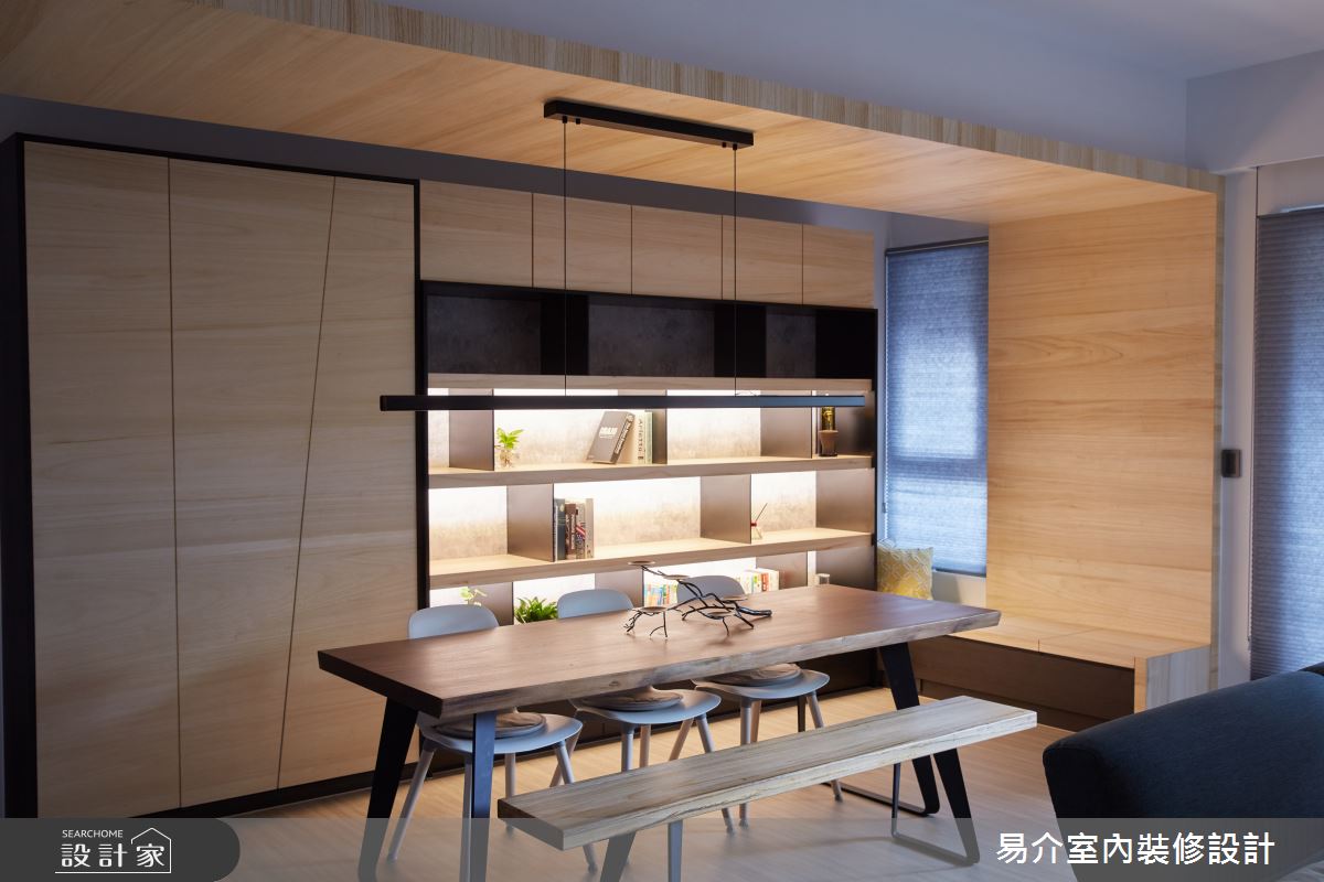 30坪新成屋(5年以下)＿現代風餐廳案例圖片＿易介室內裝修設計＿易介_新莊30坪現代風之6
