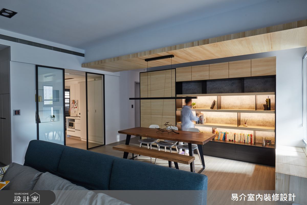 30坪新成屋(5年以下)＿現代風餐廳案例圖片＿易介室內裝修設計＿易介_新莊30坪現代風之5