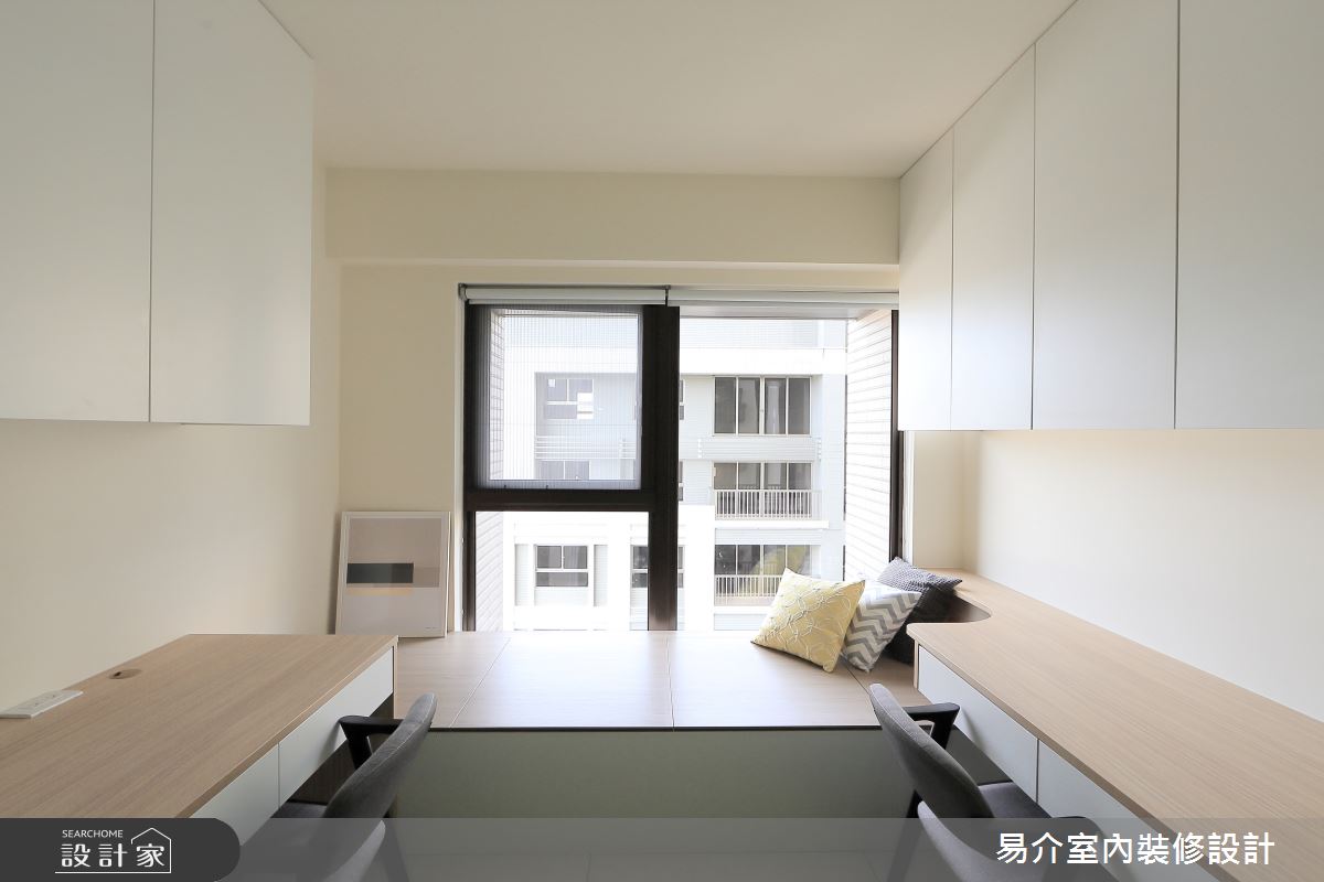 35坪新成屋(5年以下)＿現代風書房案例圖片＿易介室內裝修設計＿易介_板橋35坪現代風-新成屋之7