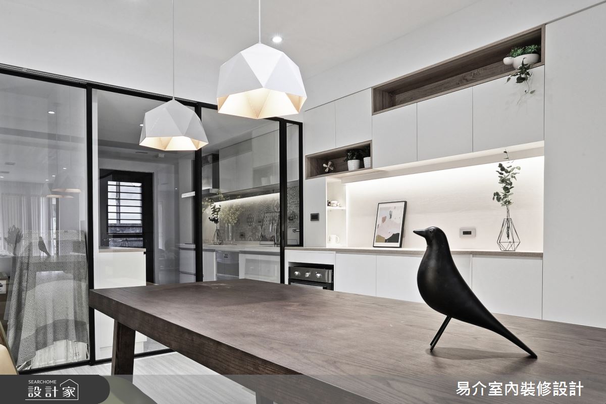 30坪新成屋(5年以下)＿現代風餐廳案例圖片＿易介室內裝修設計＿易介_林口30坪現代風之10