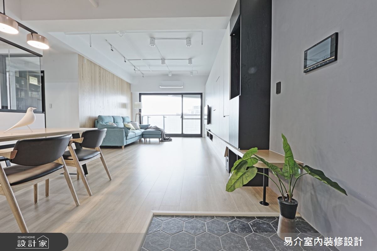 35坪新成屋(5年以下)＿北歐風案例圖片＿易介室內裝修設計＿易介_中和35坪北歐風之2