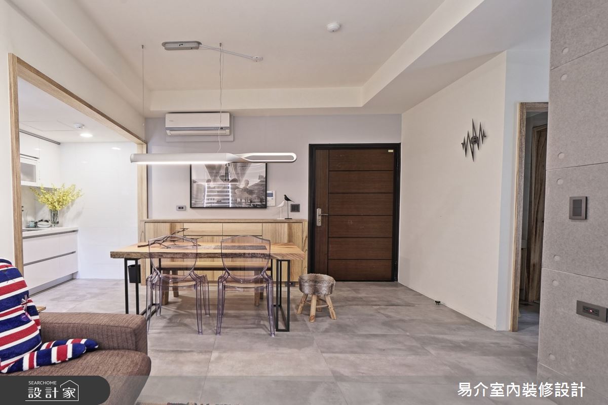 20坪新成屋(5年以下)＿現代風餐廳案例圖片＿易介室內裝修設計＿易介_板橋20坪現代風之3