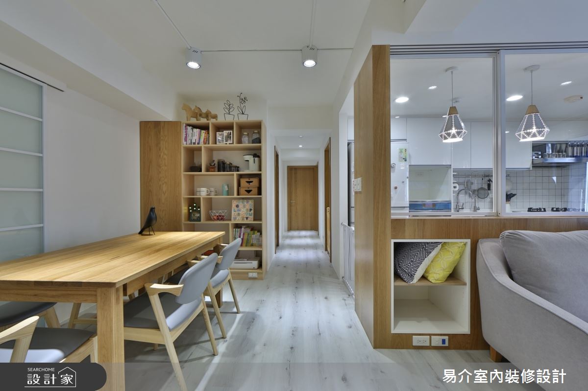 30坪新成屋(5年以下)＿北歐風餐廳案例圖片＿易介室內裝修設計＿易介_基隆30坪北歐風之5