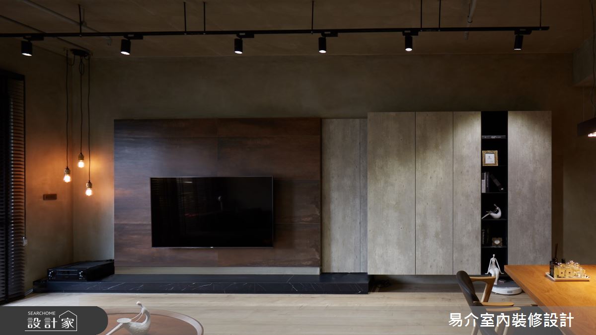 25坪新成屋(5年以下)＿現代風客廳餐廳案例圖片＿易介室內裝修設計＿易介_新莊25坪現代風之9