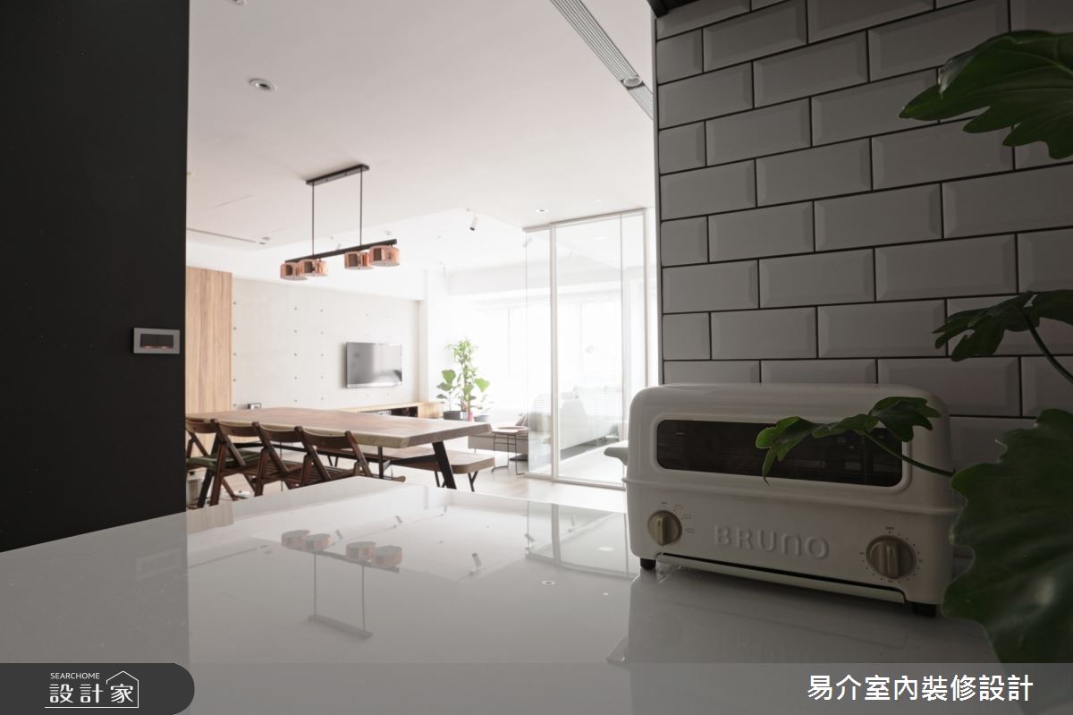 35坪中古屋(5~15年)＿現代風餐廳案例圖片＿易介室內裝修設計＿易介_板橋35坪現代風-中古屋之12