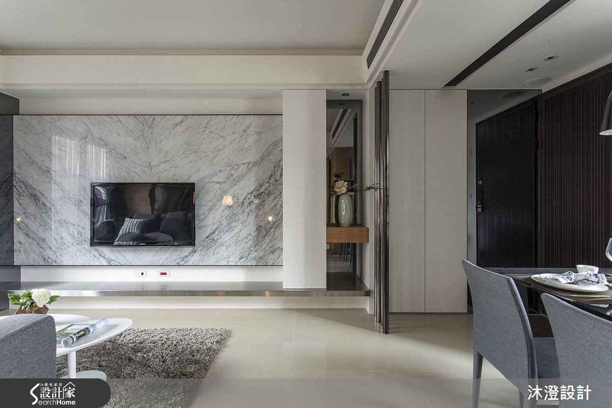 40坪新成屋(5年以下)＿現代風玄關客廳案例圖片＿沐澄設計有限公司＿沐澄_01之1