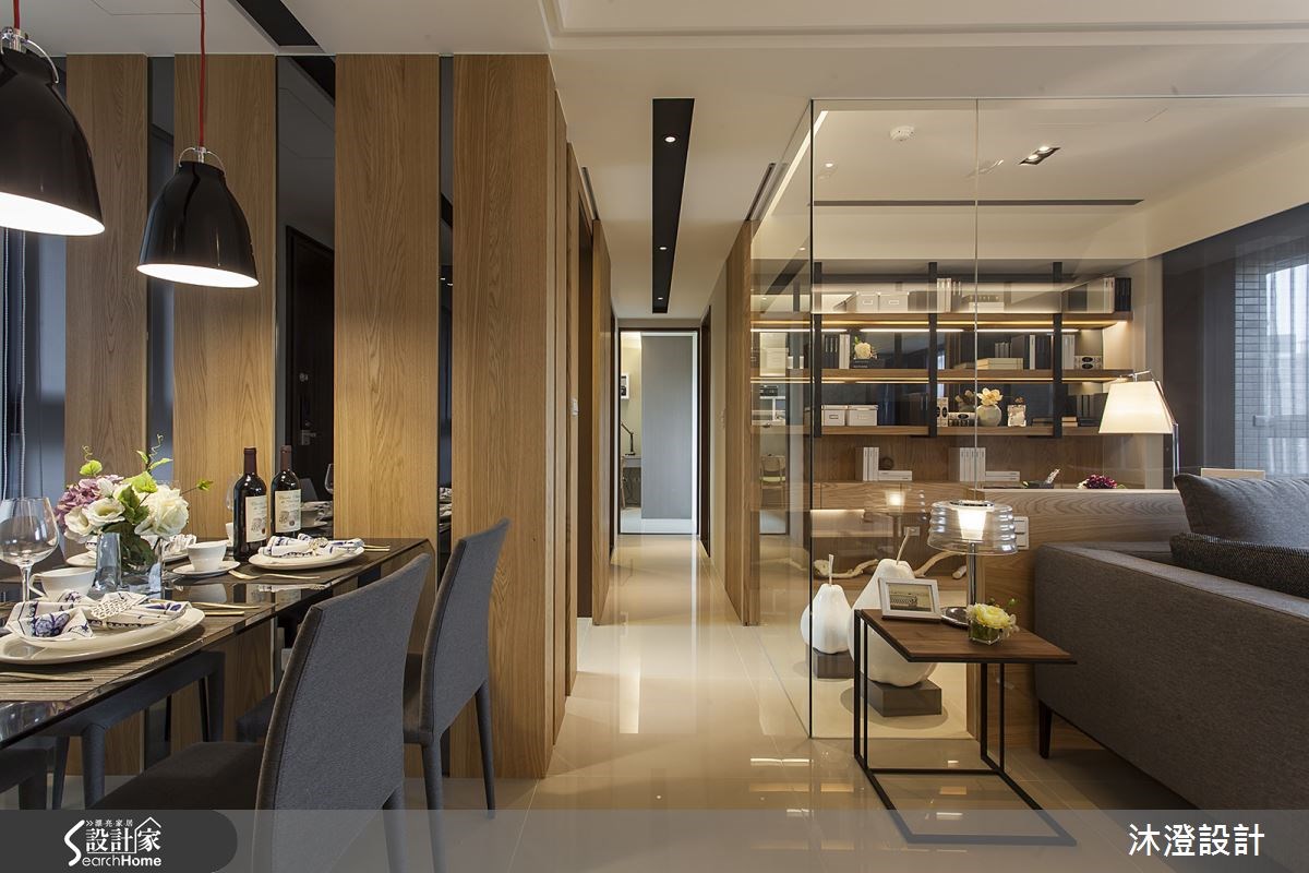 40坪新成屋(5年以下)＿現代風餐廳書房走廊案例圖片＿沐澄設計有限公司＿沐澄_01之5