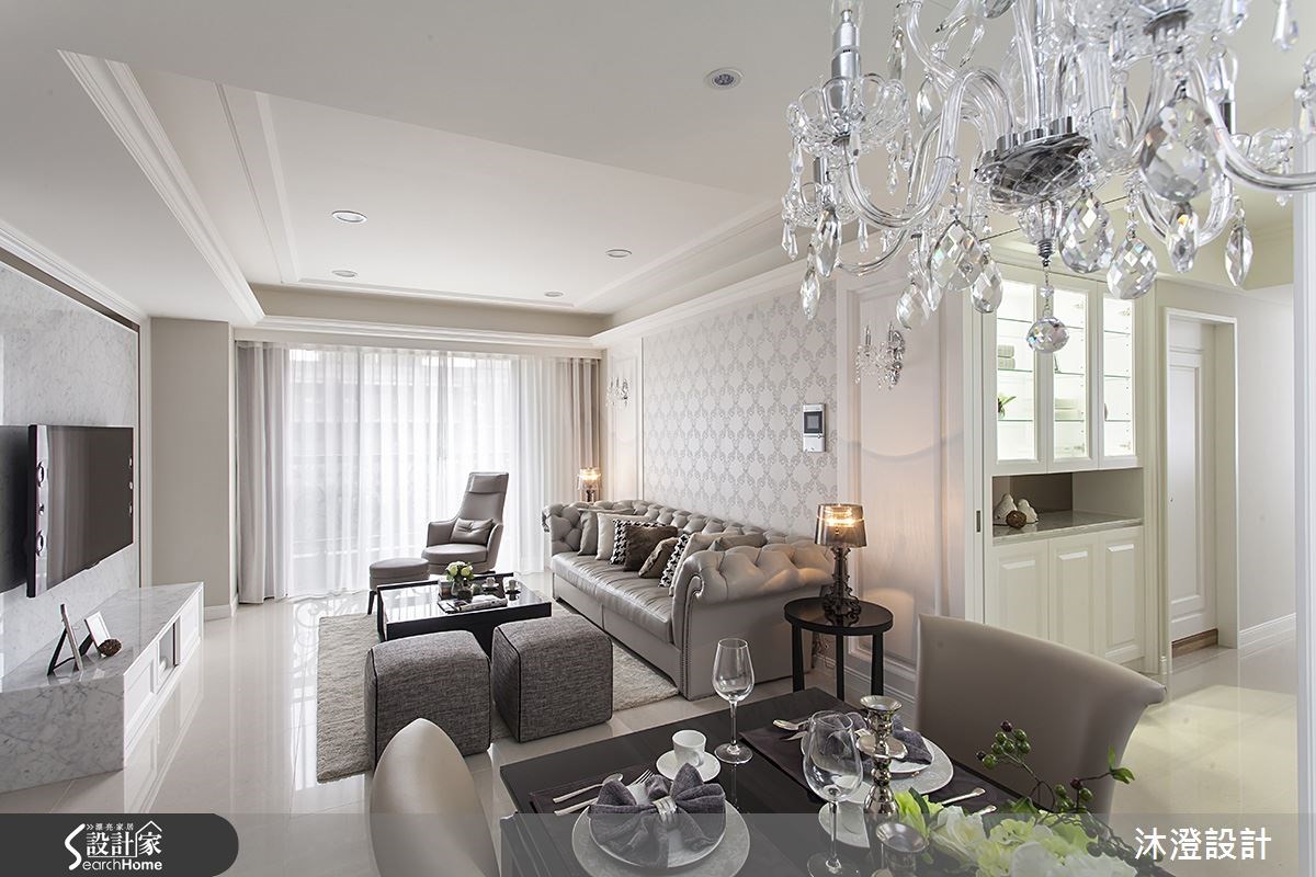 46坪新成屋(5年以下)＿新古典客廳餐廳案例圖片＿沐澄設計有限公司＿沐澄_09之2