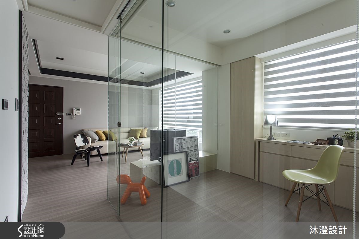 19坪中古屋(5~15年)＿現代風客廳書房案例圖片＿沐澄設計有限公司＿沐澄_10之8