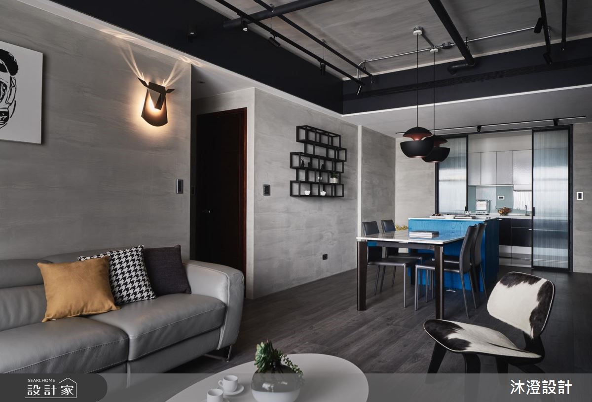 51坪新成屋(5年以下)＿工業風客廳案例圖片＿沐澄設計有限公司＿沐澄_45之5