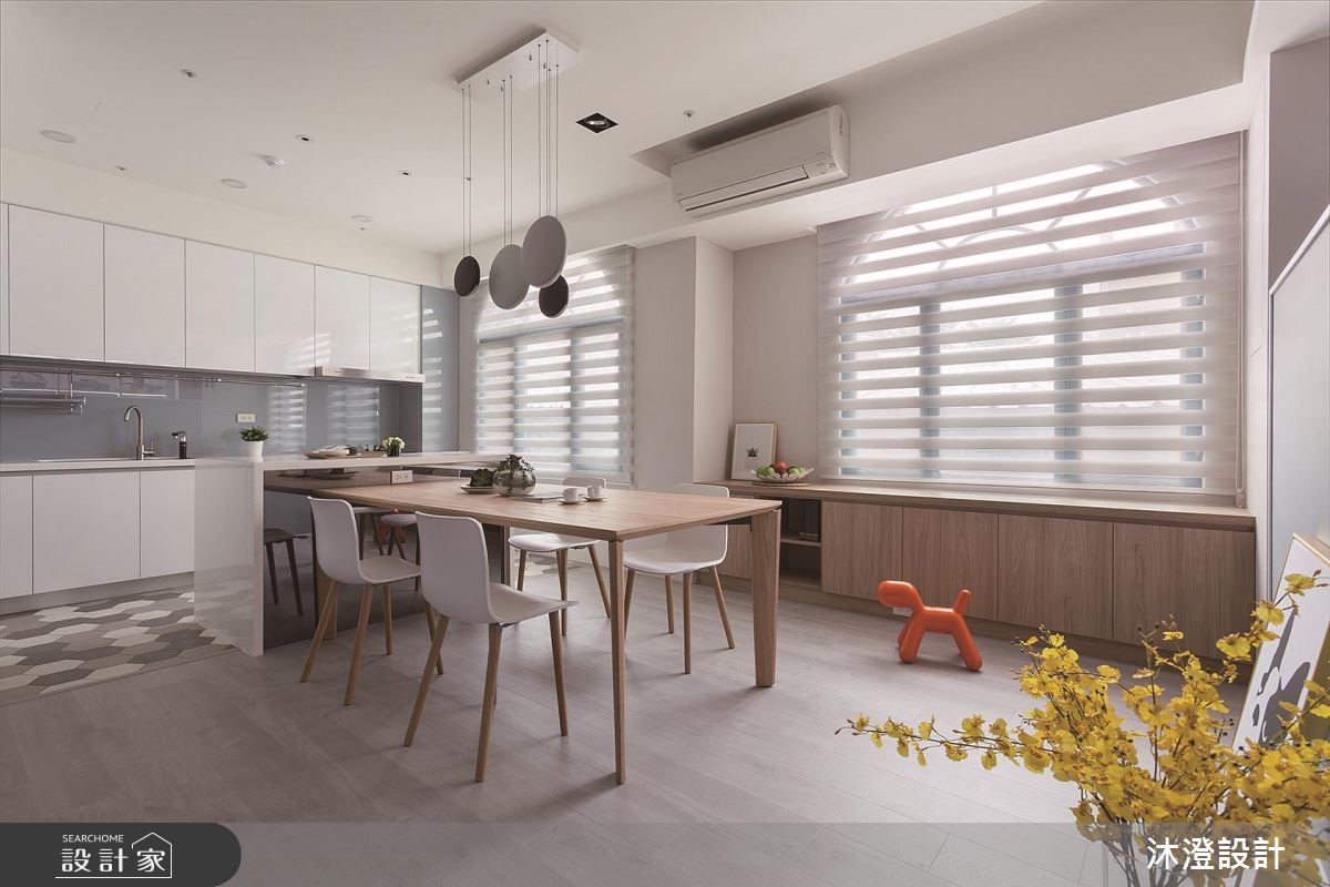 38坪老屋(16~30年)＿北歐風餐廳中島案例圖片＿沐澄設計有限公司＿沐澄_46之12