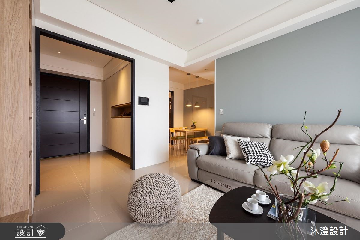 36坪新成屋(5年以下)＿北歐風玄關客廳案例圖片＿沐澄設計有限公司＿沐澄_47之4