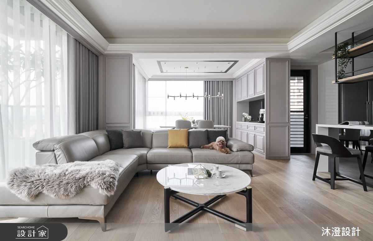 67坪新成屋(5年以下)＿新古典客廳案例圖片＿沐澄設計有限公司＿沐澄_57之5