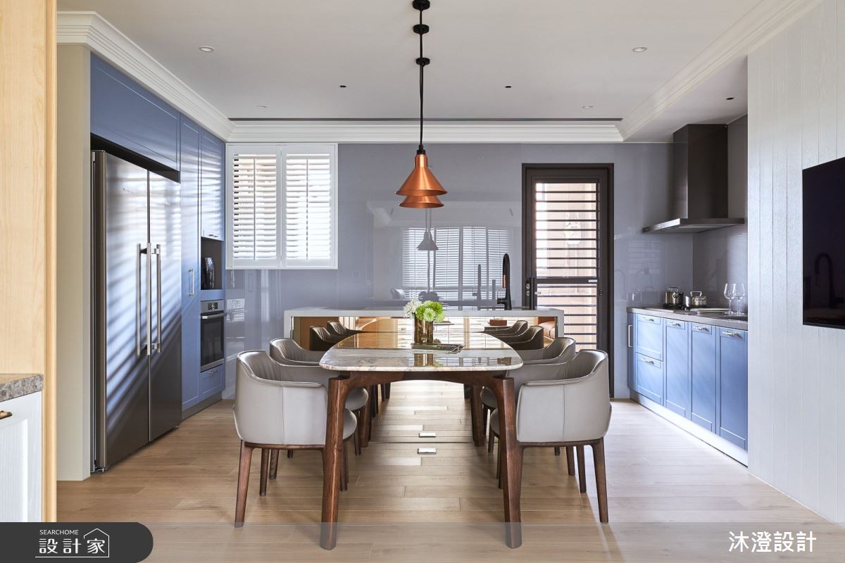 60坪新成屋(5年以下)＿美式風餐廳廚房案例圖片＿沐澄設計有限公司＿沐澄_69之6