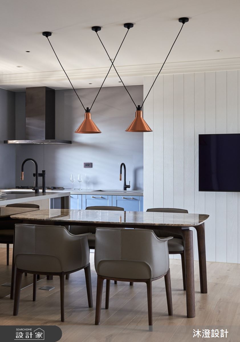 60坪新成屋(5年以下)＿美式風餐廳廚房案例圖片＿沐澄設計有限公司＿沐澄_69之7