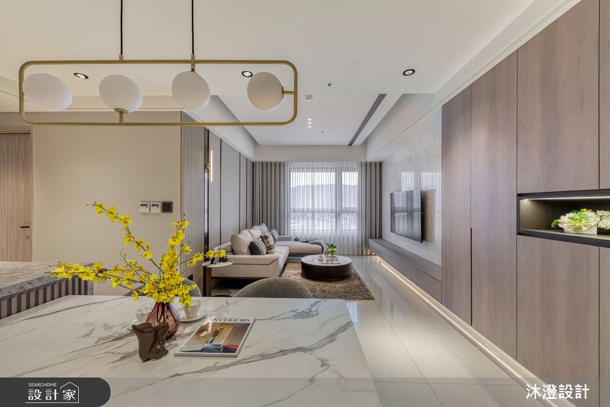 32坪新成屋(5年以下)＿現代風客廳餐廳案例圖片＿沐澄設計有限公司＿沐澄_76之5