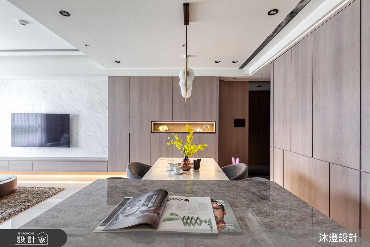 32坪新成屋(5年以下)＿現代風餐廳中島案例圖片＿沐澄設計有限公司＿沐澄_76之2
