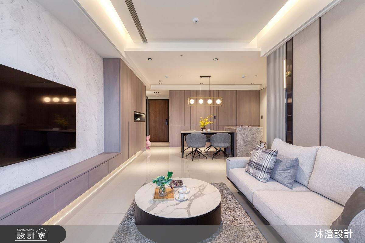 32坪新成屋(5年以下)＿現代風玄關客廳餐廳案例圖片＿沐澄設計有限公司＿沐澄_76之9