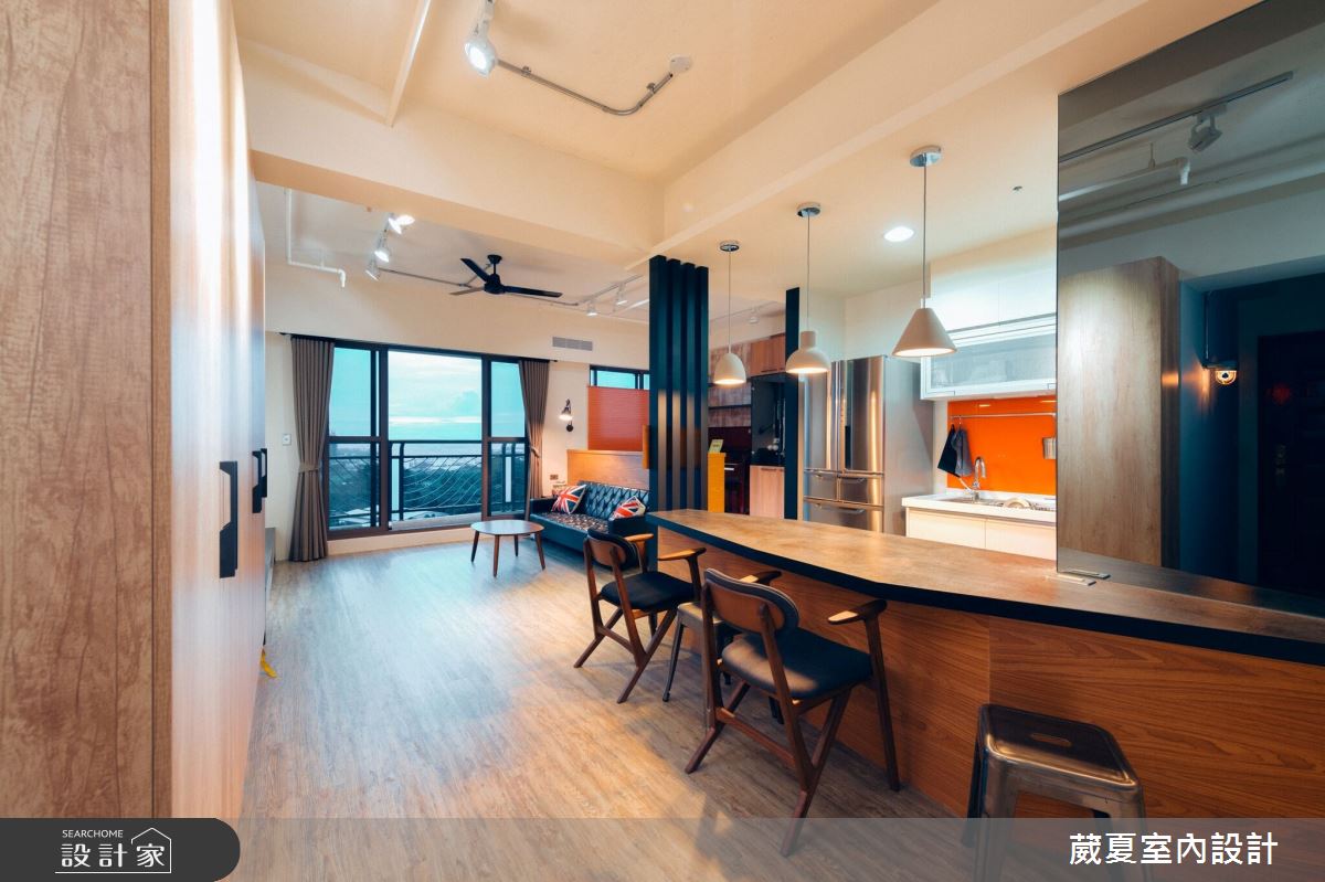 45坪新成屋(5年以下)＿工業風吧檯案例圖片＿葳夏室內設計＿葳夏_01之1