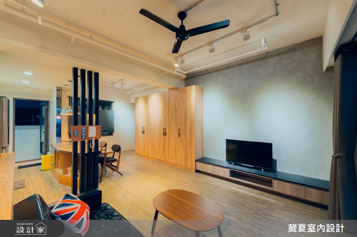 45坪新成屋(5年以下)＿工業風客廳案例圖片＿葳夏室內設計＿葳夏_01之6