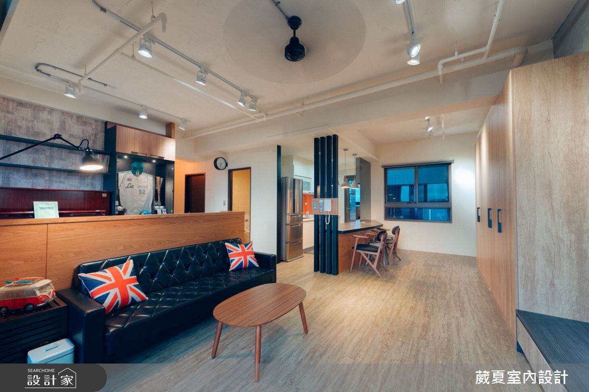 45坪新成屋(5年以下)＿工業風客廳案例圖片＿葳夏室內設計＿葳夏_01之2