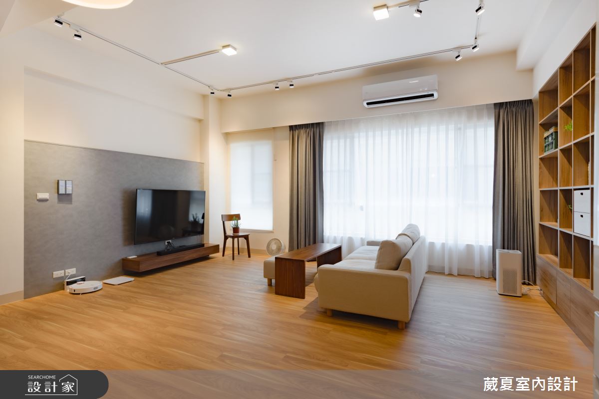 120坪新成屋(5年以下)＿日式無印風客廳案例圖片＿葳夏室內設計＿葳夏_02之4