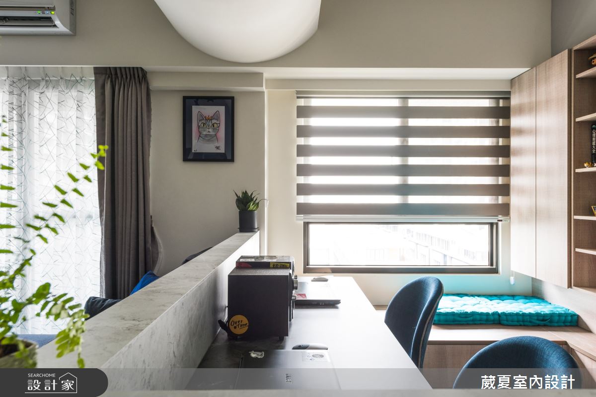 35坪新成屋(5年以下)＿混搭風書房臥榻案例圖片＿葳夏室內設計＿葳夏_04之3542