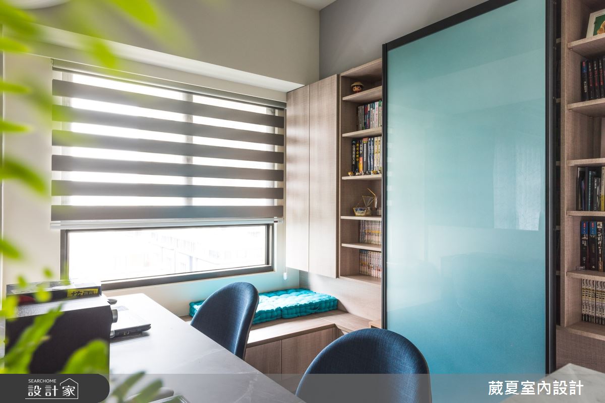 35坪新成屋(5年以下)＿混搭風書房臥榻案例圖片＿葳夏室內設計＿葳夏_04之7