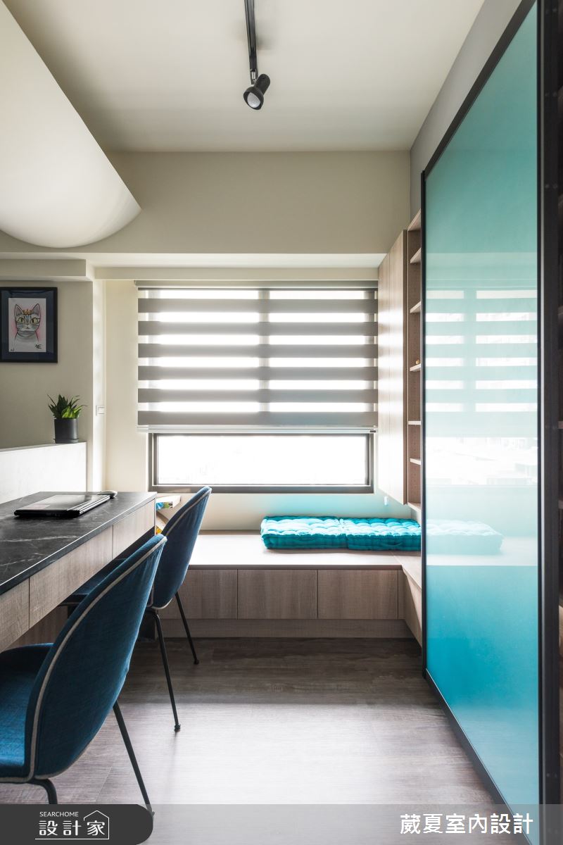 35坪新成屋(5年以下)＿混搭風書房臥榻案例圖片＿葳夏室內設計＿葳夏_04之3853